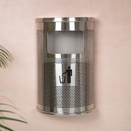 cenicero de pared con papelera