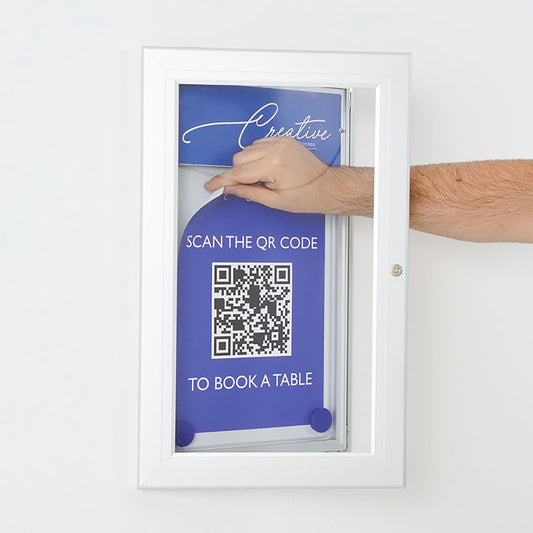 tablón de anuncios exterior magnético