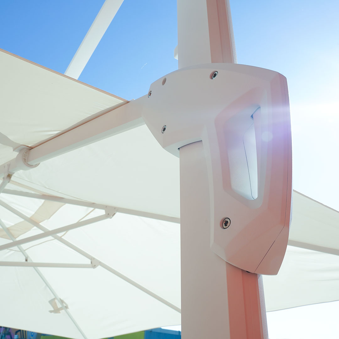 Parasol Excéntrico 4x3 de Aluminio – BLUES