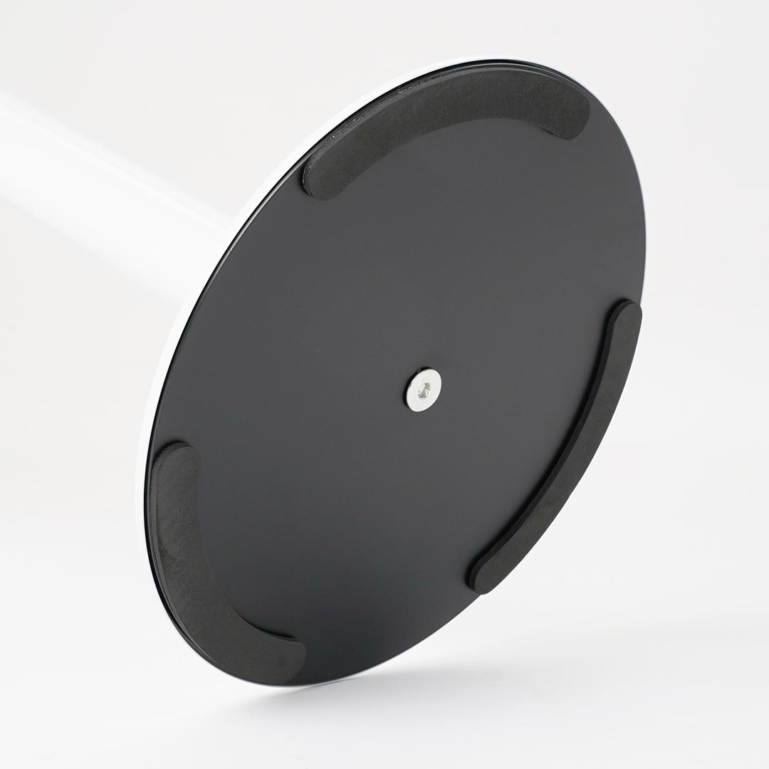 poste separador blanco con base antideslizante