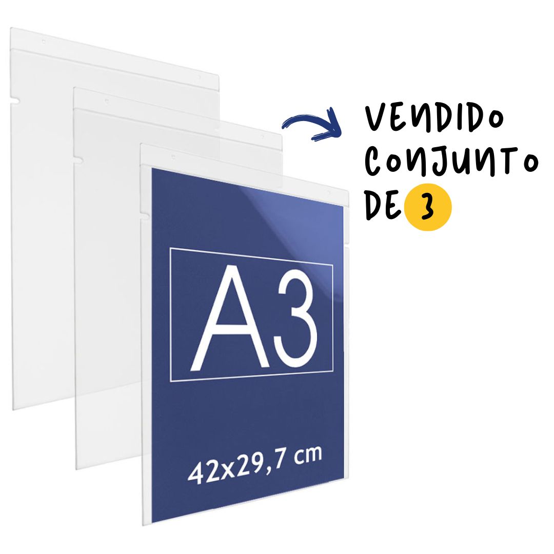 conjunto de expositor para cartel de pared