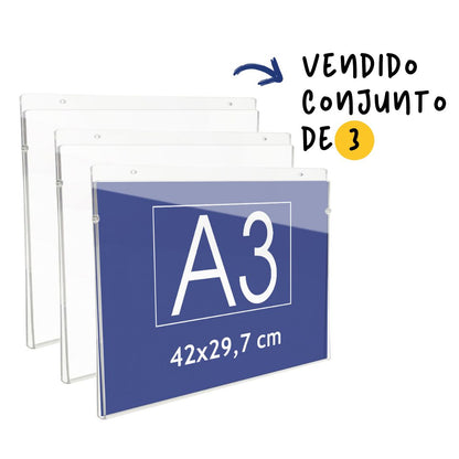 conjunto de expositor para cartel de pared