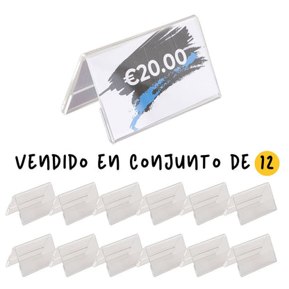 conjunto de porta precio de metacrilato