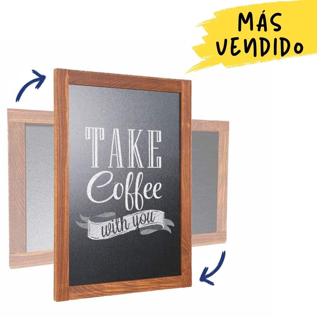 pizarra negra de pared orientación elejible