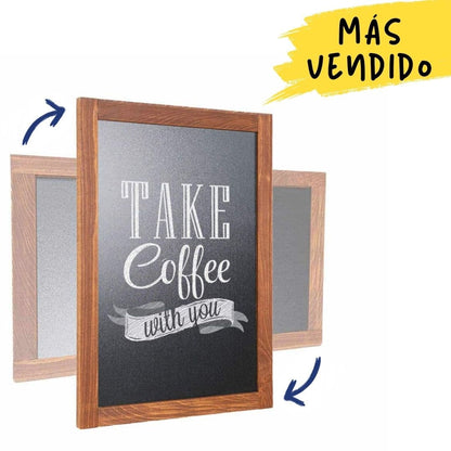 pizarra negra de pared orientación elejible