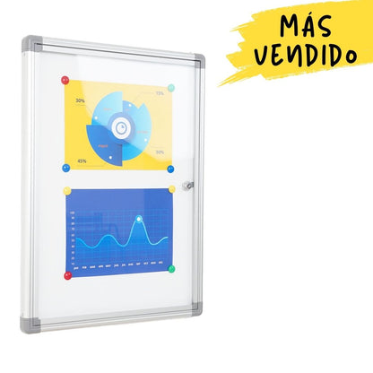 vitrina de anuncios magnética