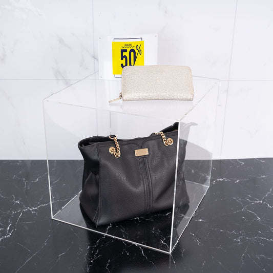 cubo expositor de metacrilato transparente