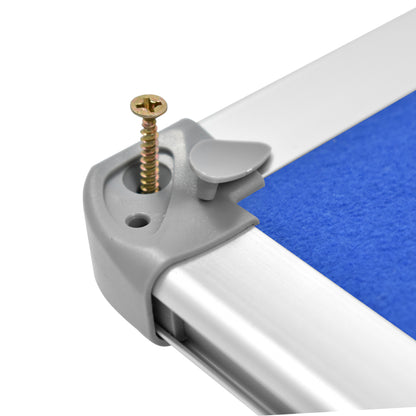 detalle tornillos fijacion pizarra de fieltro