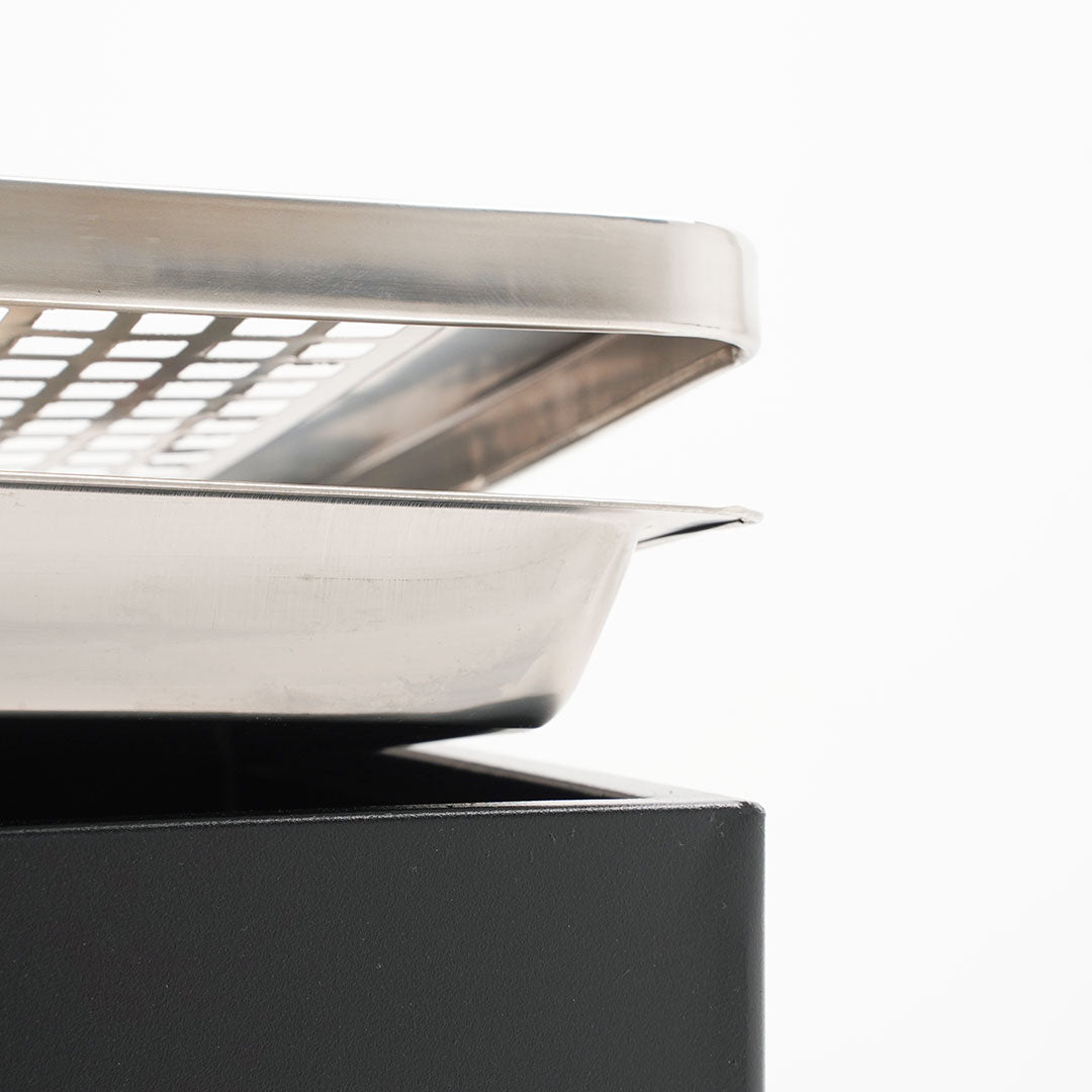 cenicero de pie con papelera