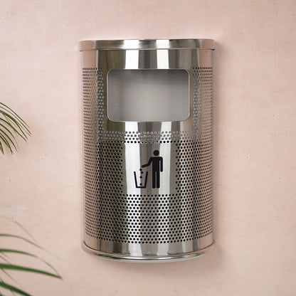 cenicero de pared con papelera