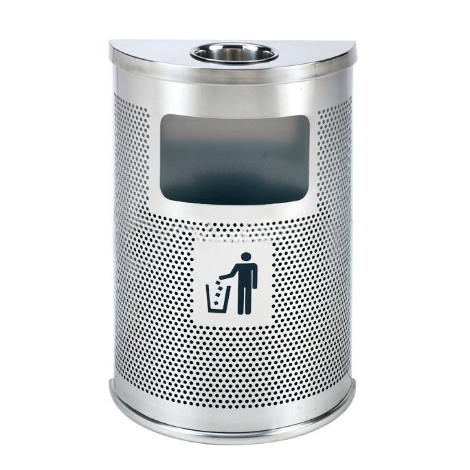 cenicero de pared con papelera