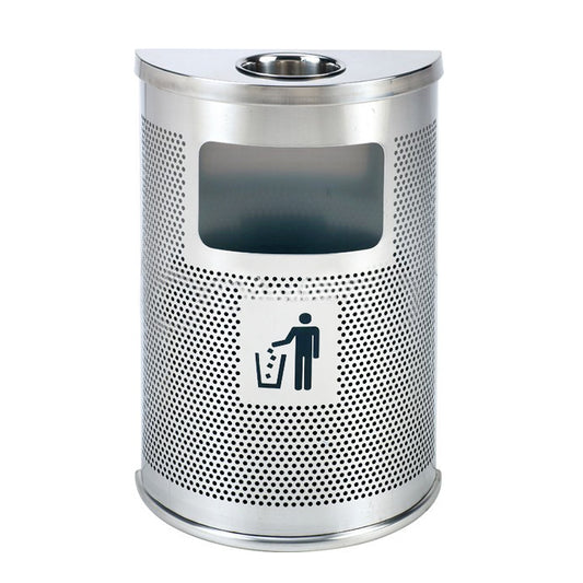 cenicero de pared con papelera