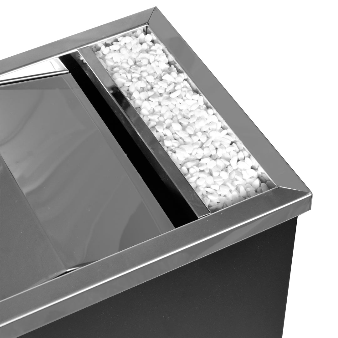 papelera con cenicero