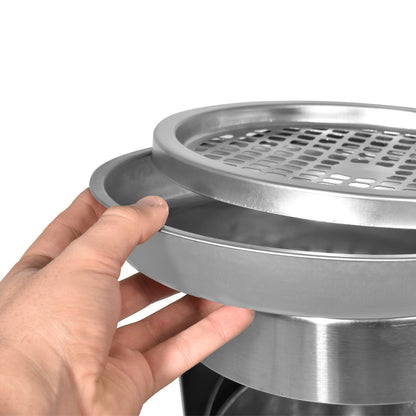 cenicero de pared con papelera