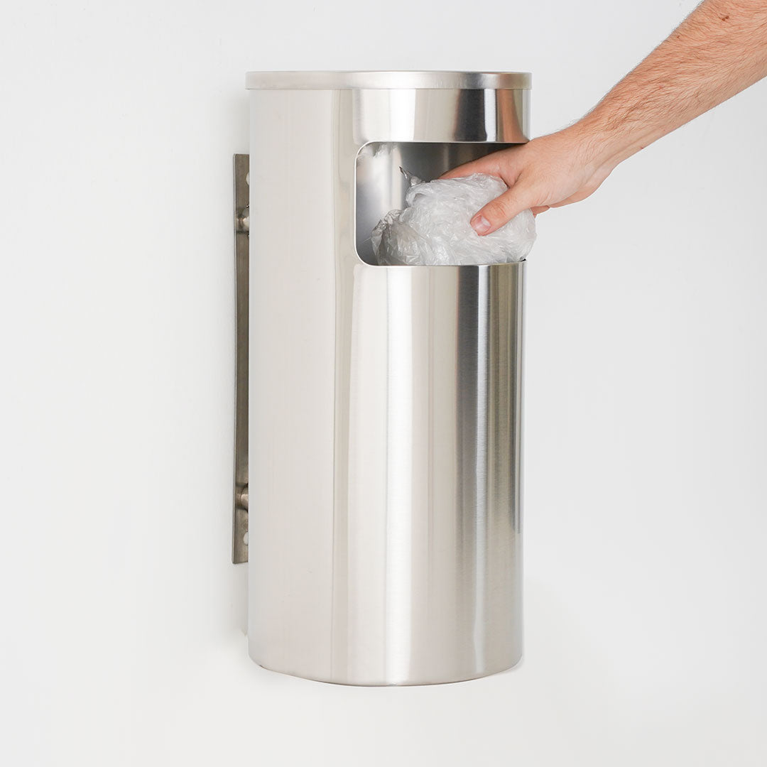 cenicero de pared con papelera