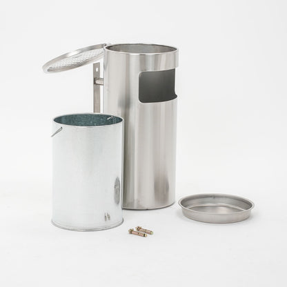 cenicero de pared con papelera