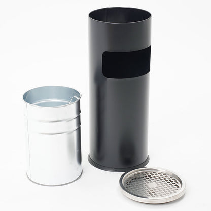 cenicero de pie con papelera