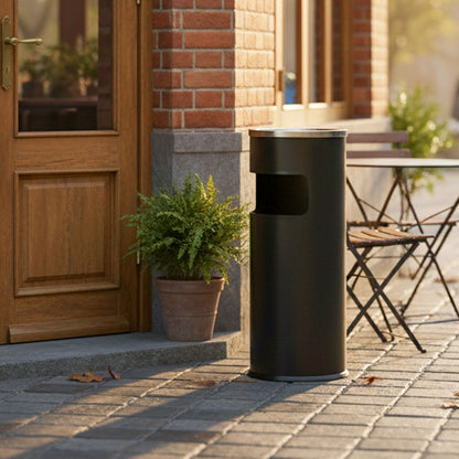 cenicero de pie con papelera