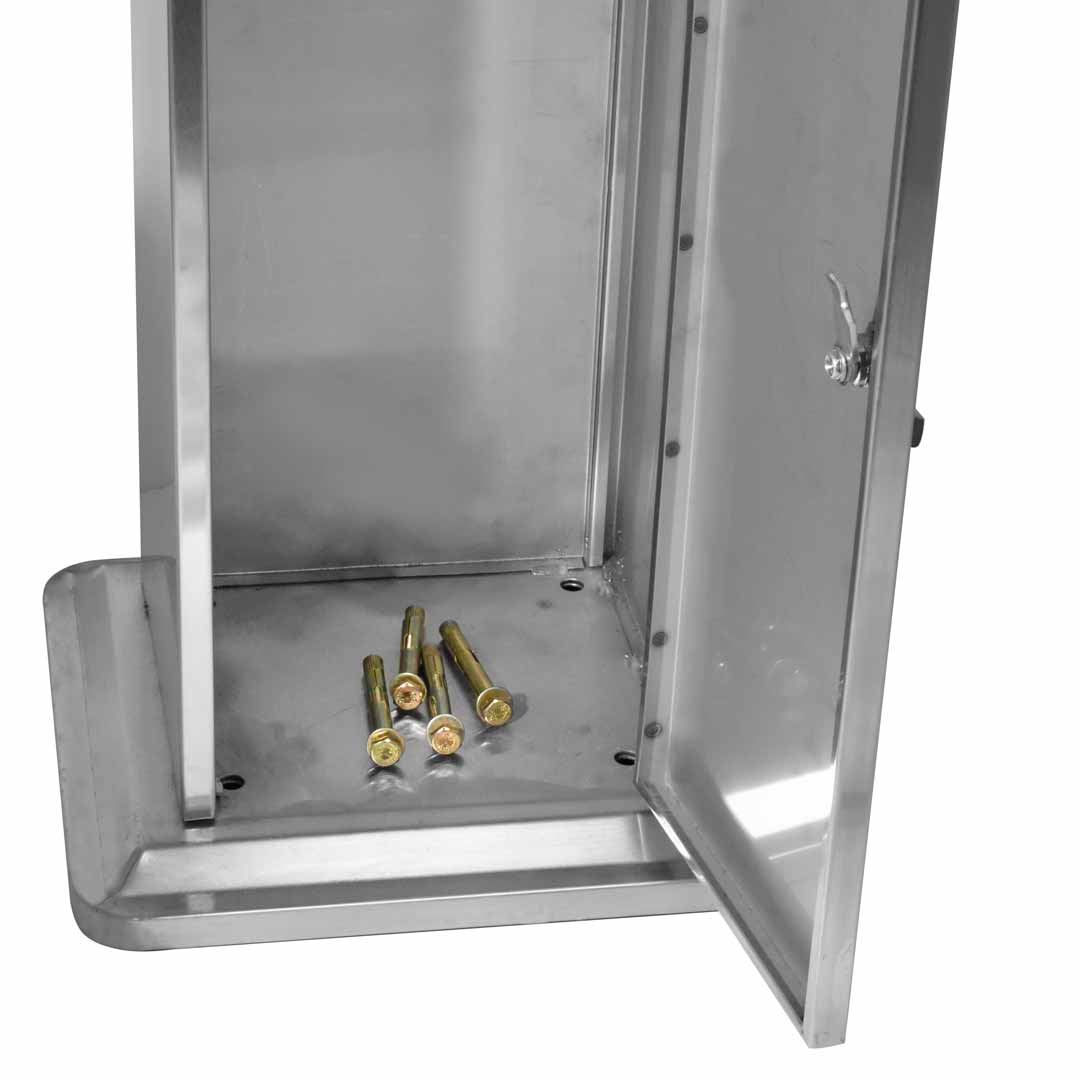 tacos para fijacion papelera con cenicero de pie