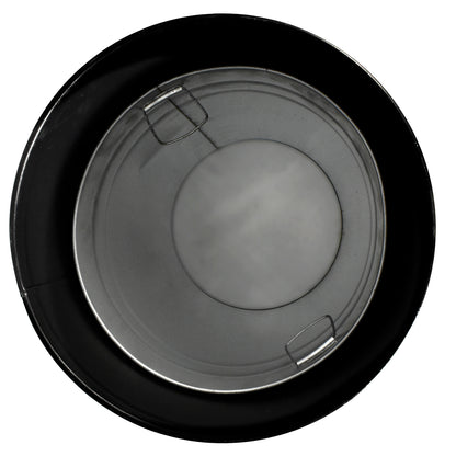 papelera metálica con tapa