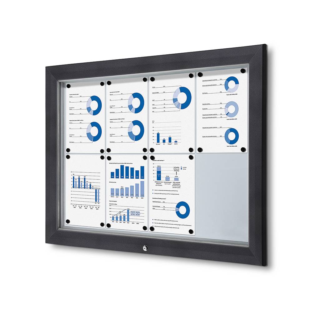 tablón de anuncios exterior magnética