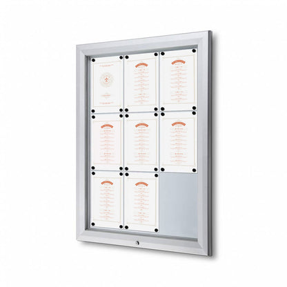 tablón de anuncios exterior magnética