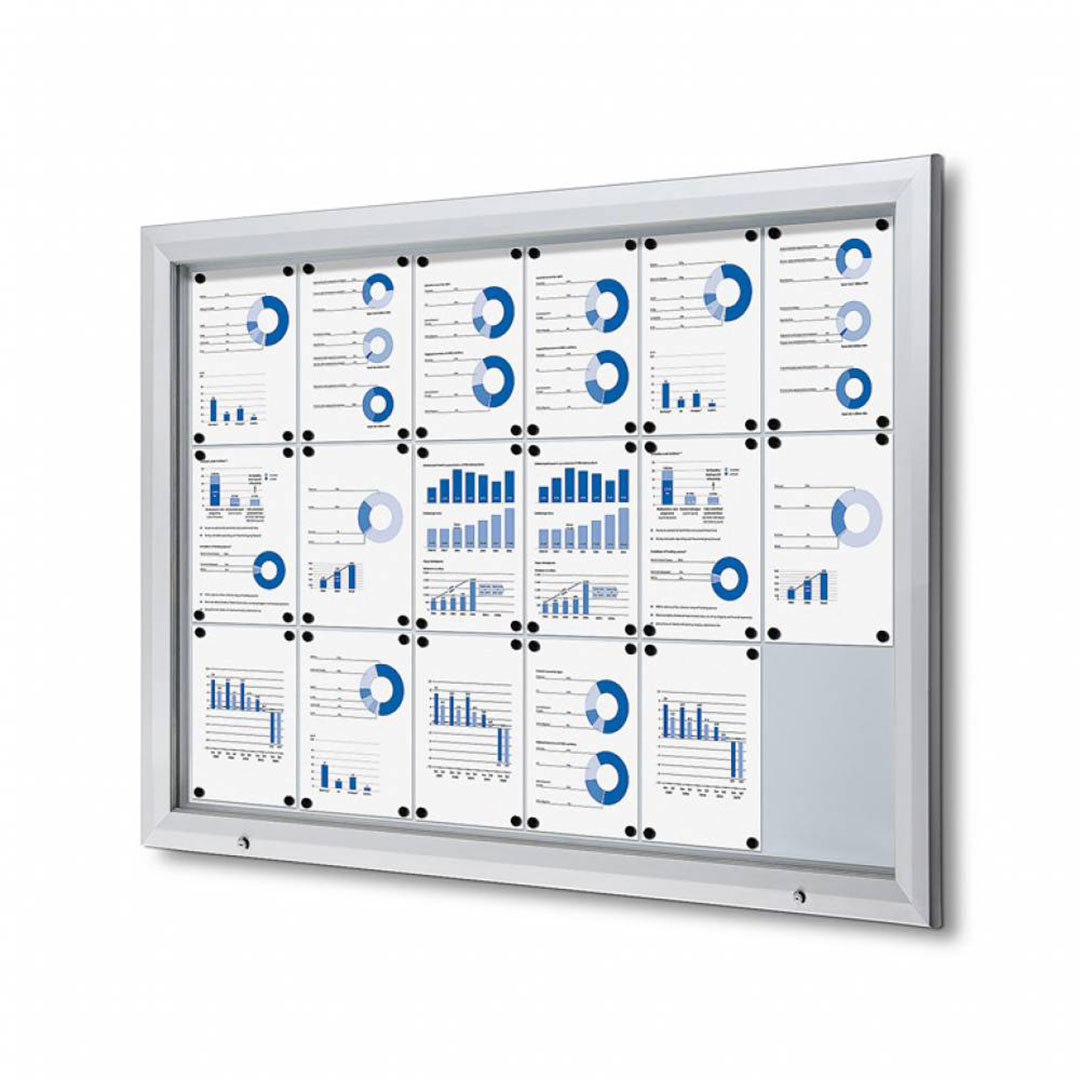 tablón de anuncios exterior magnética