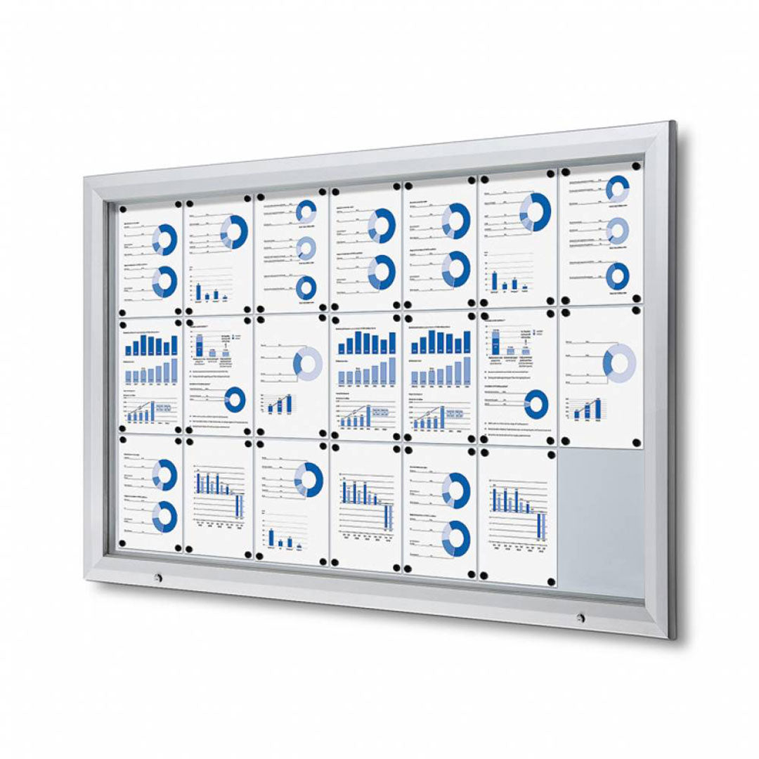 tablón de anuncios exterior magnética