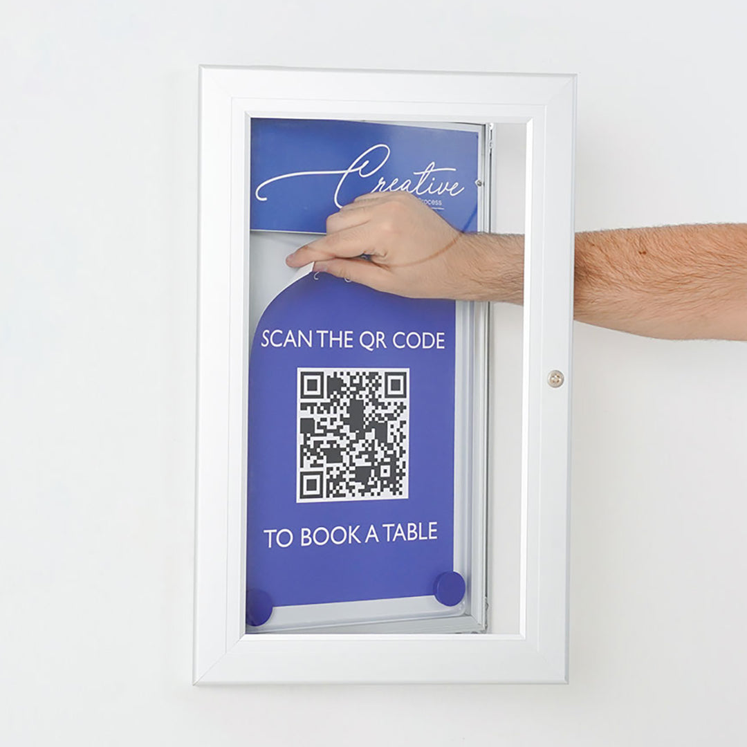 tablón de anuncios exterior magnético