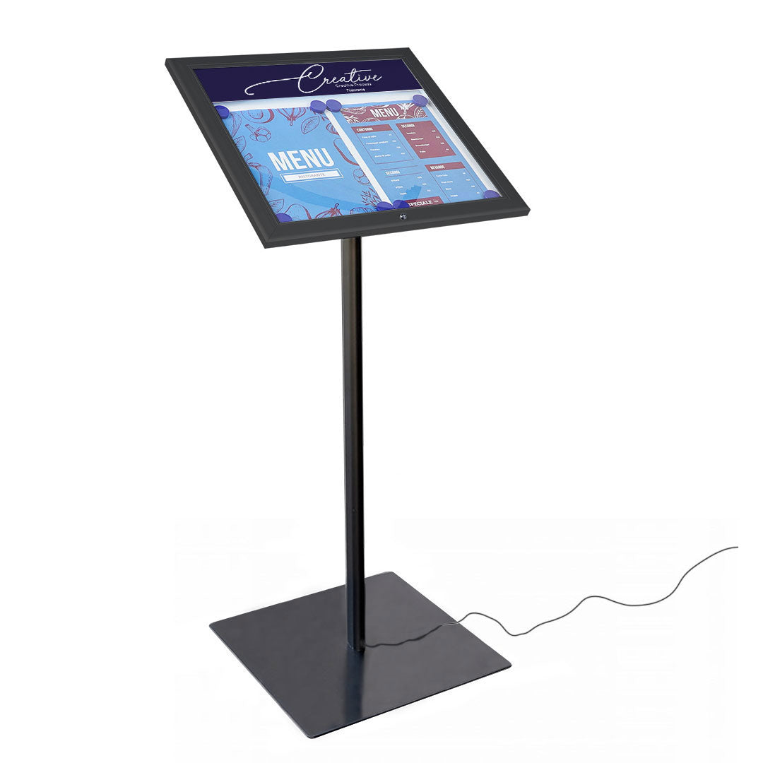 atril porta menú led