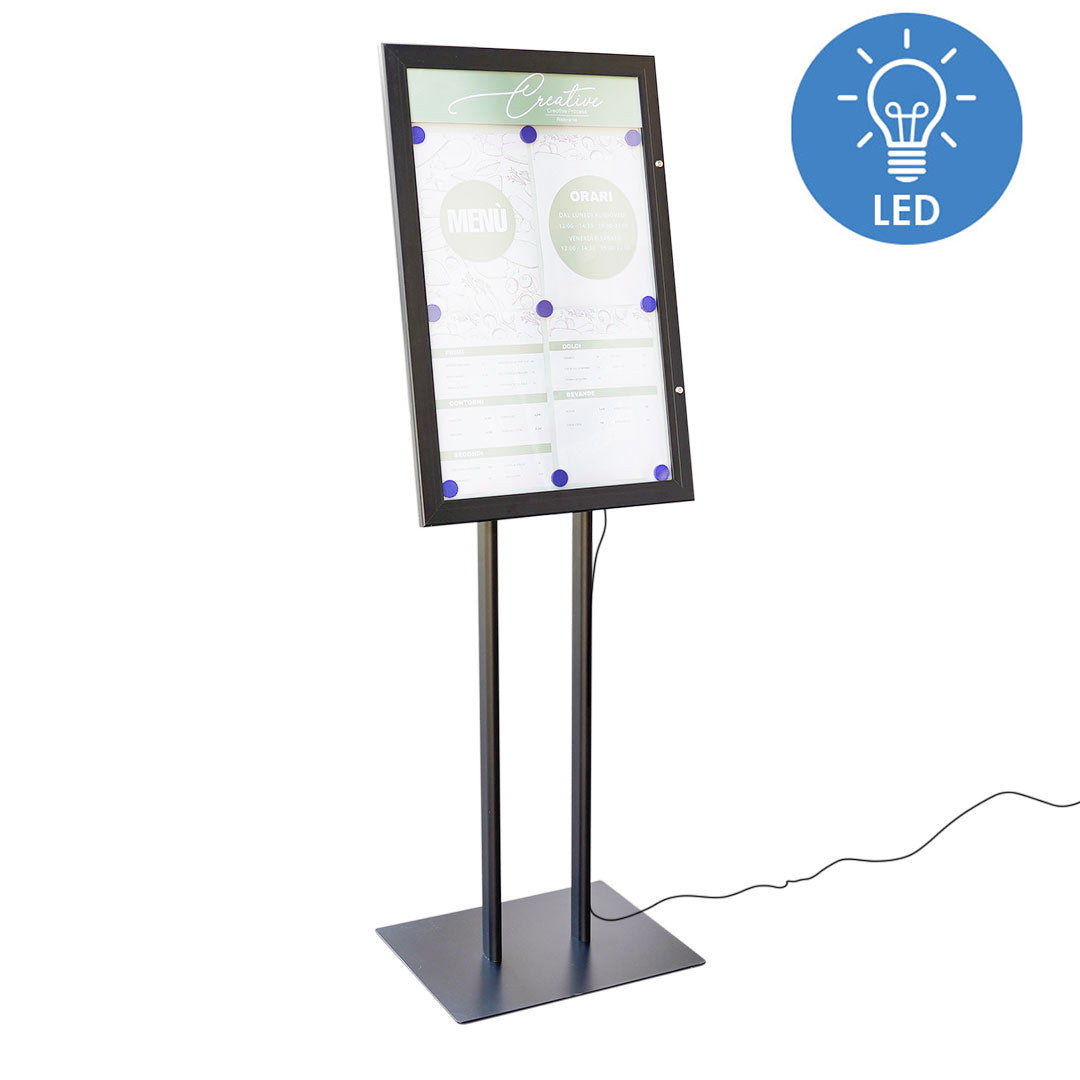 atril porta menú led