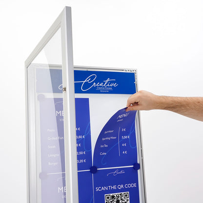 porta menú exterior magnética