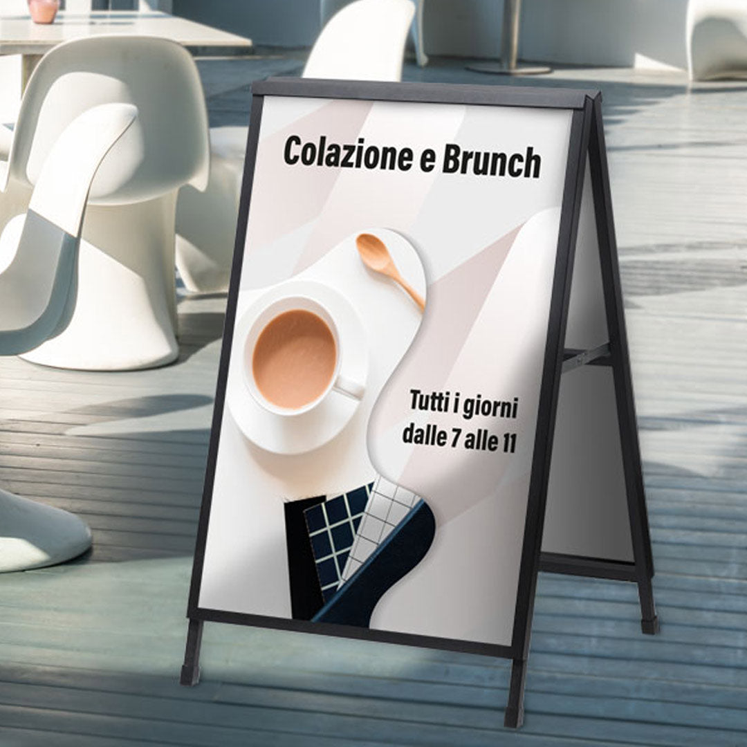 caballete publicitario de doble cara