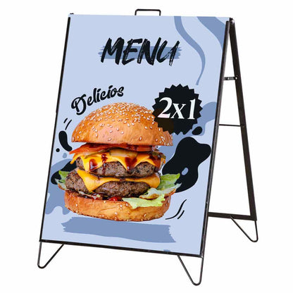 caballete publicitario de doble cara