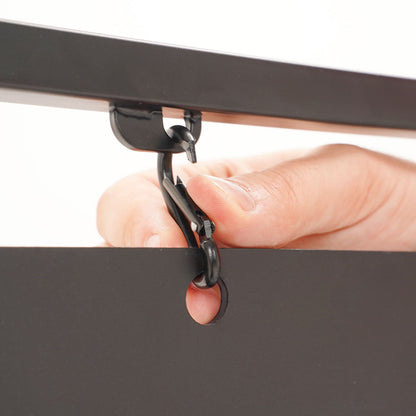 caballete metálico con doble gancho