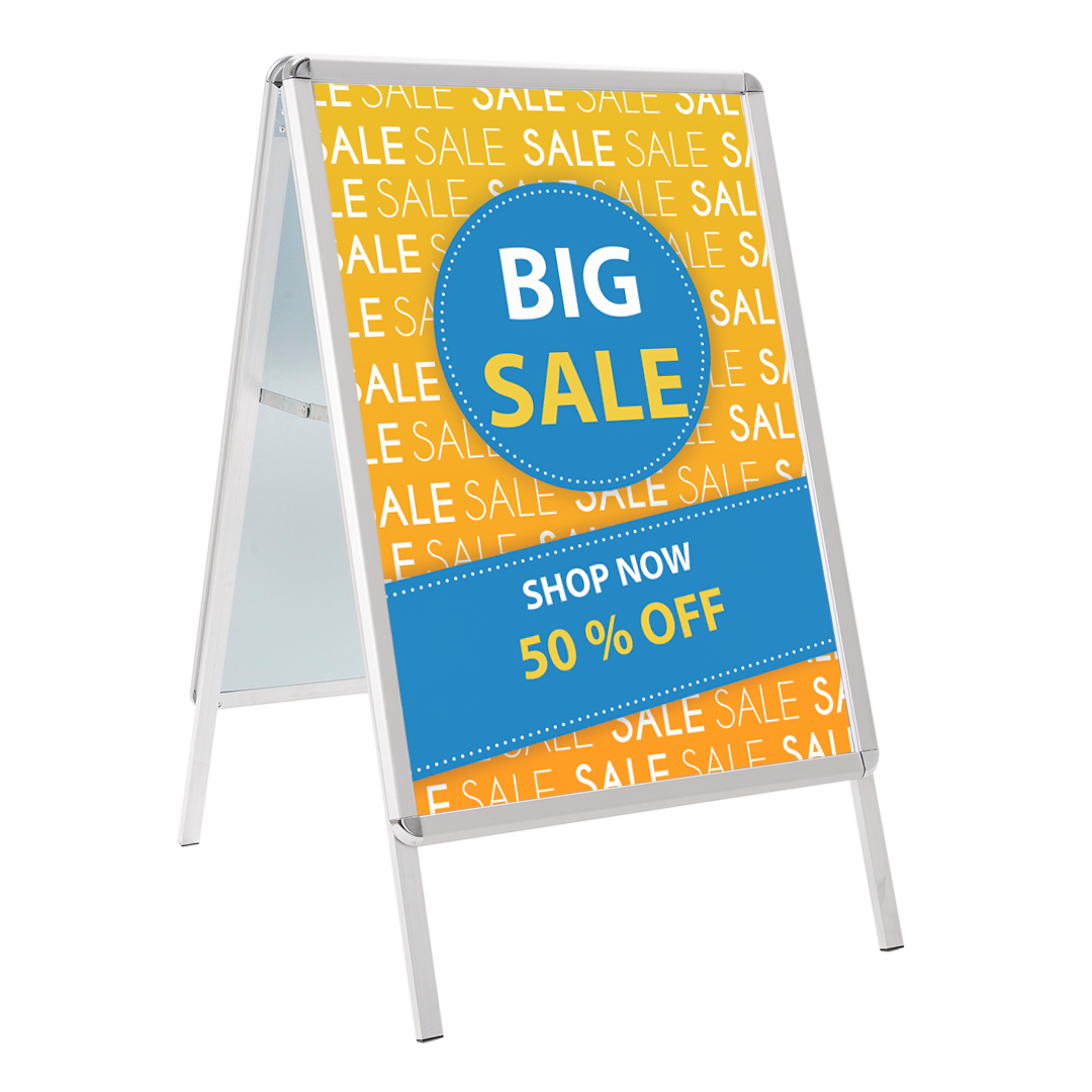 caballete publicitario de doble cara