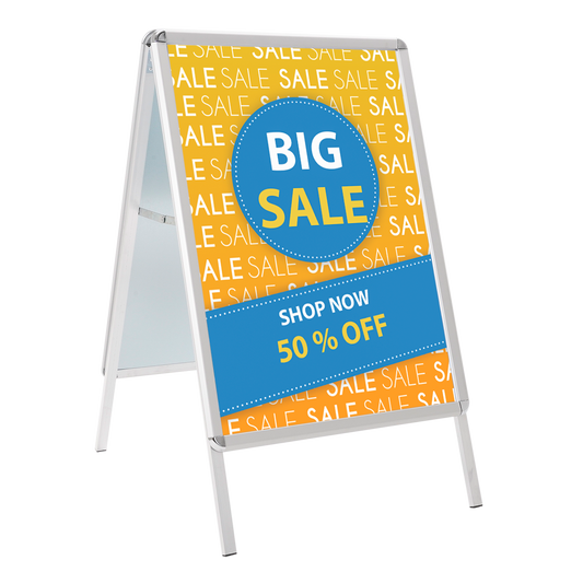 caballete publicitario de doble cara