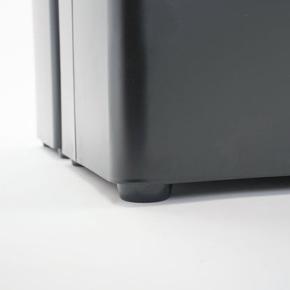 pies de goma cubo de basura