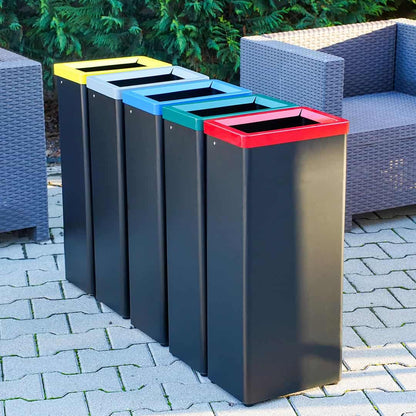 cubo de basura de reciclaje