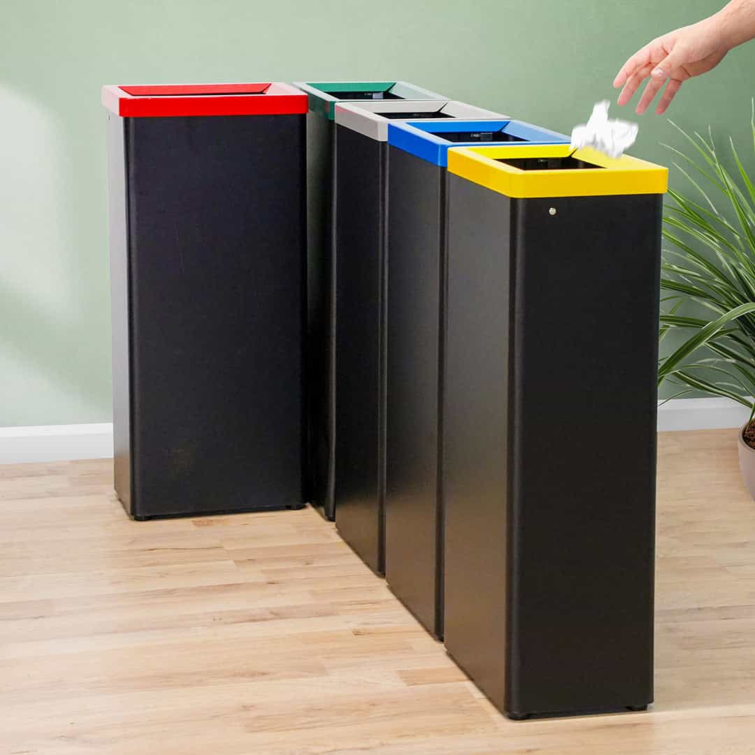 cubo de basura de reciclaje