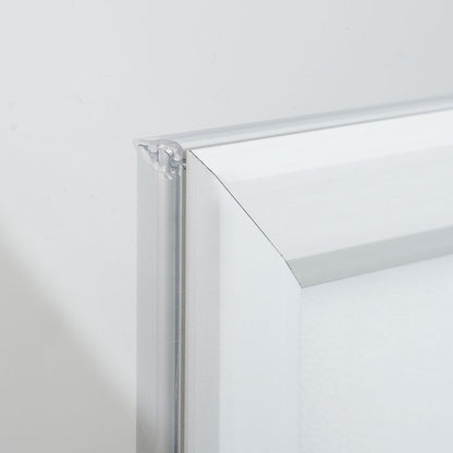 Marco para escaparates con inserción de la hoja desde el interior.