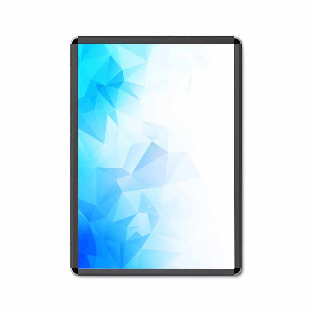 marcos publicitarios de aluminio negro