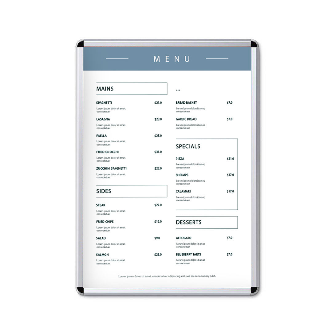 marco abatible con perfil de 32 mm