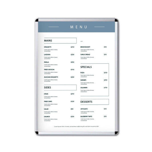marco abatible con perfil de 32 mm
