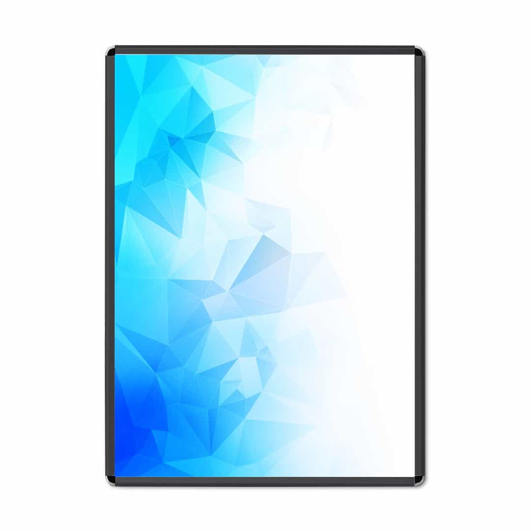 Marcos Publicitarios de Aluminio Negro de Pared con Perfil de 32 mm