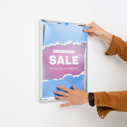 poster y hoja trasparente de protecion