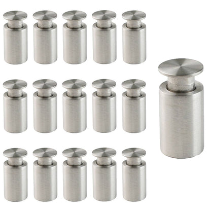 Separadores para placas en acero cepillado - (16 piezas)
