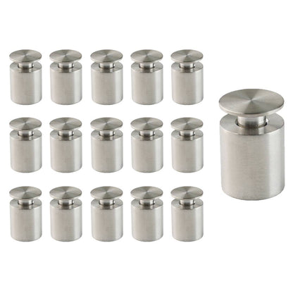 Separadores para placas en acero cepillado - (16 piezas)