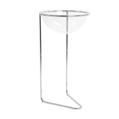 expositor con media esfera transparente para tiendas