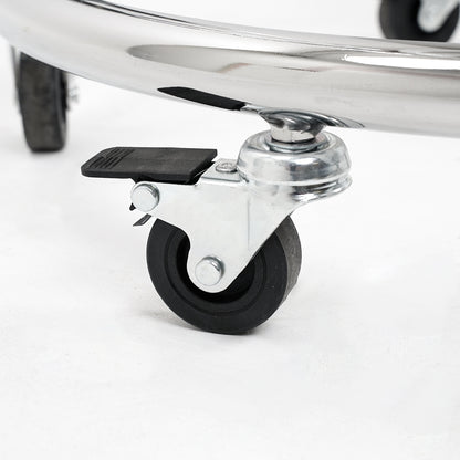 Expositor de pie con semiesferas de metacrilato para presentación de productos